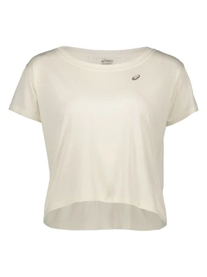 asics Koszulka funkcyjna "Nagare" w kolorze kremowym rozmiar: M