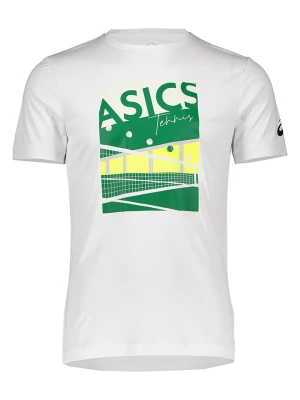 asics Koszulka funkcyjna w kolorze białym rozmiar: M