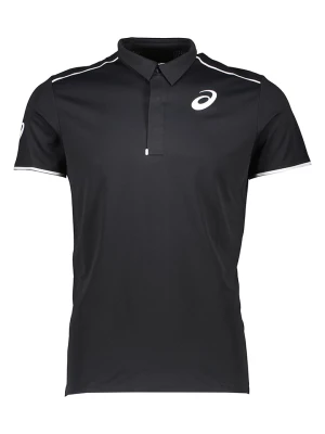 asics Koszulka sportowa polo "Gel Cool" w kolorze czarnym rozmiar: S