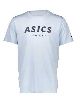 asics Koszulka tenisowa w kolorze błękitnym rozmiar: M