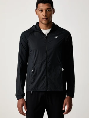 Asics kurtka sportowa damska ROAD PACKABLE JACKET czarny