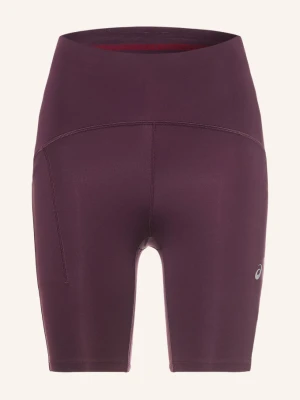 Asics Legginsy Do Biegania Road High Waist 8in Sprinter lila CIEMNOCZERWONY