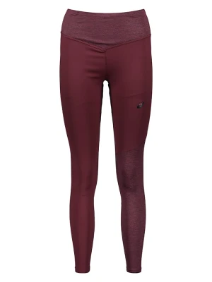 asics Legginsy sportowe "Flexform" w kolorze bordowym rozmiar: M