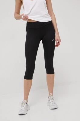 Asics legginsy treningowe Core Capri damskie kolor czarny gładkie