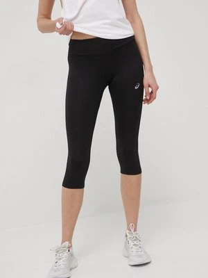 Asics legginsy treningowe Core Capri damskie kolor czarny gładkie