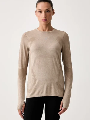 Asics longsleeve treningowy damski ROAD SEAMLESS LS TOP brązowy