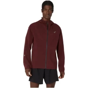 ASICS Metarun Waterproof Jacket 2011D121-201, Męskie, Bordowe, kurtki, poliester, rozmiar: L