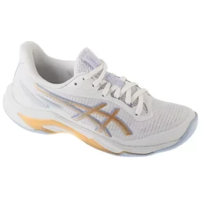 ASICS Netburner Ballistic FF 3 1052A083-102, Damskie, Białe, buty do siatkówki, syntetyk, rozmiar: 37