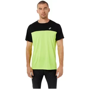 ASICS Race SS Top Tee 2011C239-300, Męskie, Zielone, t-shirty, poliester, rozmiar: S