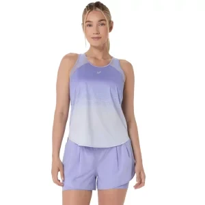 ASICS Road Fade Tank 2012D429-500, Damskie, Fioletowe, t-shirty, poliester, rozmiar: L