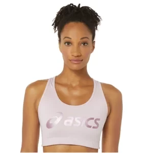 ASICS Sakura Asics Logo Bra 2012C362-700, Damskie, Różowe, biustonosze sportowe, poliester, rozmiar: XS