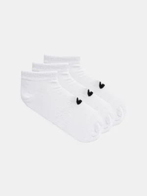 Asics skarpetki 3-pack kolor biały 155204.0001