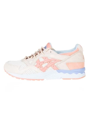 asics Skórzane buty w kolorze kremowo-jasnoróżowo-błękitnym do biegania rozmiar: 40