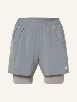 Asics Szorty Do Biegania 2 W 1 Road grau