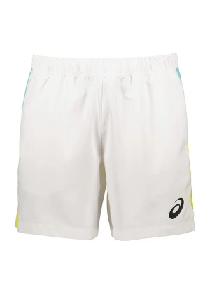 asics Szorty sportowe "Court color" w kolorze białym ze wzorem rozmiar: XL