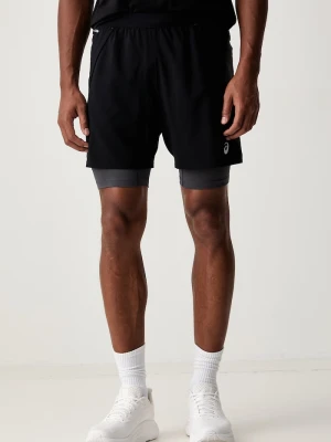 Asics szorty sportowe męskie ROAD 2-N-1 7IN SHORT czarny