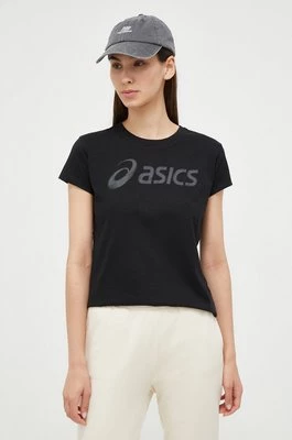 Asics t-shirt damski kolor czarny
