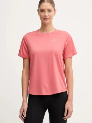 Asics t-shirt do biegania Core kolor różowy 2012D170