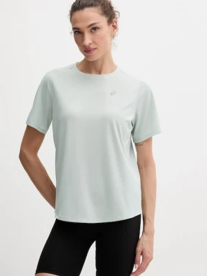 Asics t-shirt do biegania Core kolor zielony 2012D170