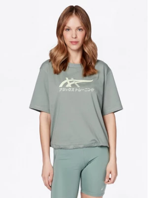 Asics T-Shirt Tiger 2032C509 Zielony Relaxed Fit