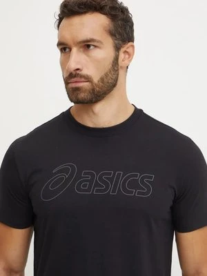 Asics t-shirt treningowy kolor czarny z nadrukiem 2031E188