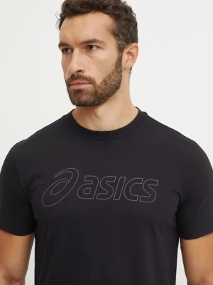 Asics t-shirt treningowy kolor czarny z nadrukiem 2031E188