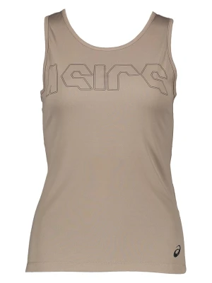 asics Top funkcyjny w kolorze jasnobrązowym rozmiar: M