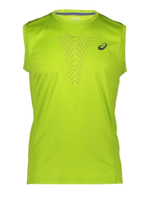 asics Top sportowy w kolorze zielonym rozmiar: M