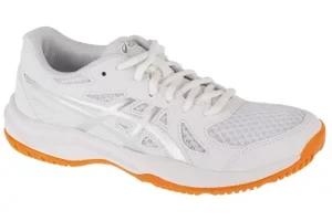 ASICS Upcourt 6 1072A107-100, Damskie, Białe, buty do siatkówki, przewiewna siateczka, rozmiar: 42