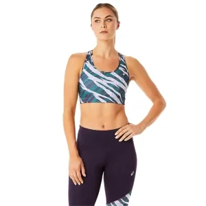 ASICS Wild Camo Bra 2012C376-500, Damskie, Wielokolorowe, biustonosze sportowe, poliester, rozmiar: L