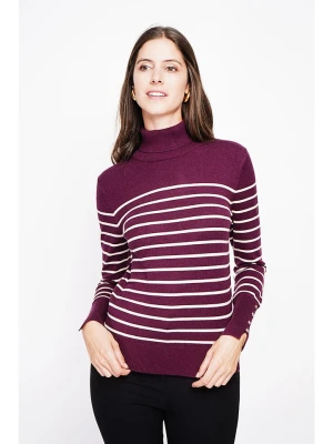 ASSUILI Golf w kolorze fioletowo-białym rozmiar: 38