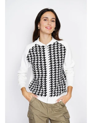 ASSUILI Kardigan w kolorze biało-czarnym rozmiar: 42