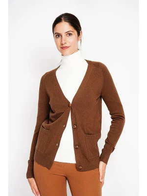 ASSUILI Kardigan w kolorze brązowym rozmiar: 38