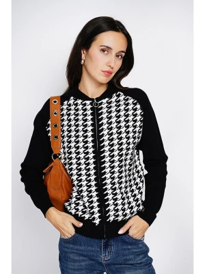 ASSUILI Kardigan w kolorze czarno-białym rozmiar: 42