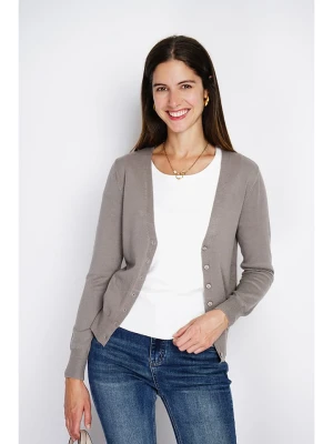 ASSUILI Kardigan w kolorze jasnobrązowym rozmiar: 40