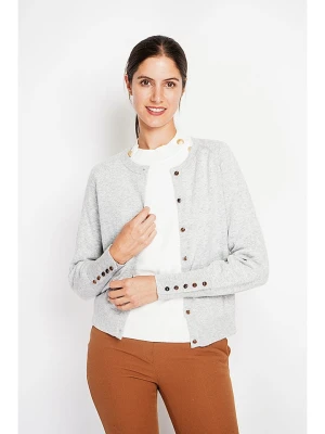 ASSUILI Kardigan w kolorze jasnoszarym rozmiar: 40