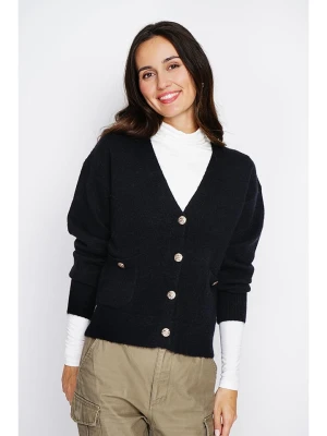ASSUILI Kaszmirowy kardigan w kolorze czarnym rozmiar: 40
