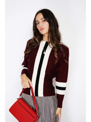 ASSUILI Kaszmirowy sweter w kolorze bordowym rozmiar: 36