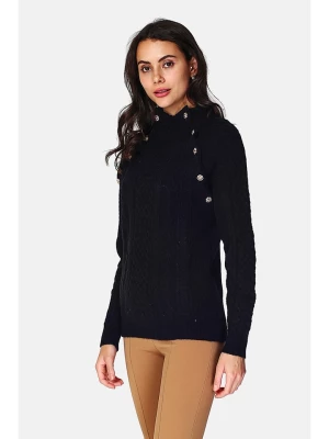 ASSUILI Kaszmirowy sweter w kolorze czarnym rozmiar: 34