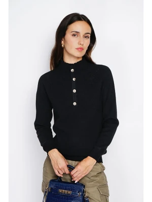 ASSUILI Kaszmirowy sweter w kolorze czarnym rozmiar: 36