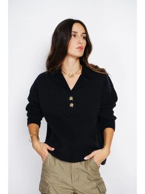 ASSUILI Kaszmirowy sweter w kolorze czarnym rozmiar: 42