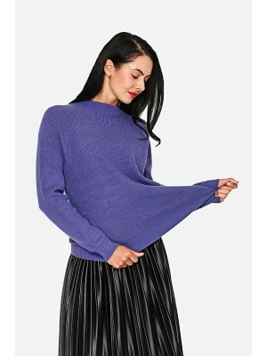 ASSUILI Kaszmirowy sweter w kolorze fioletowym rozmiar: 34