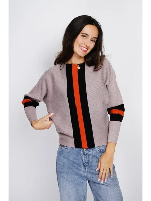 ASSUILI Kaszmirowy sweter w kolorze jasnobrązowym rozmiar: 34