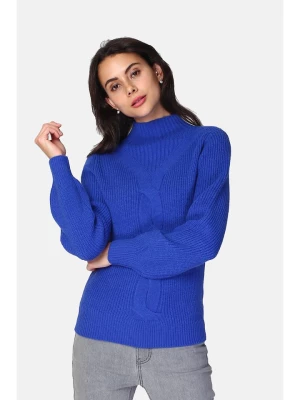 ASSUILI Kaszmirowy sweter w kolorze niebieskim rozmiar: 34