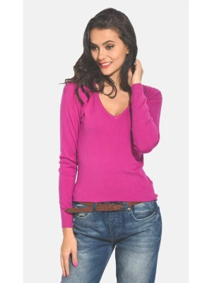 ASSUILI Kaszmirowy sweter w kolorze różowym rozmiar: 38