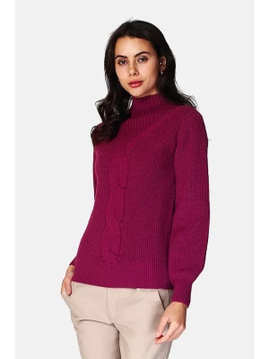 ASSUILI Kaszmirowy sweter w kolorze różowym rozmiar: 40