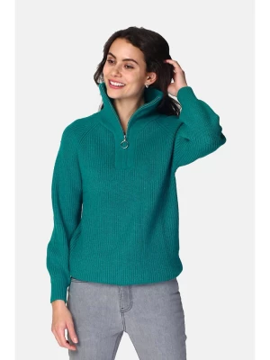 ASSUILI Kaszmirowy sweter w kolorze zielonym rozmiar: 42