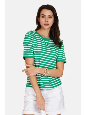 ASSUILI Koszulka w kolorze zielono-białym rozmiar: 42