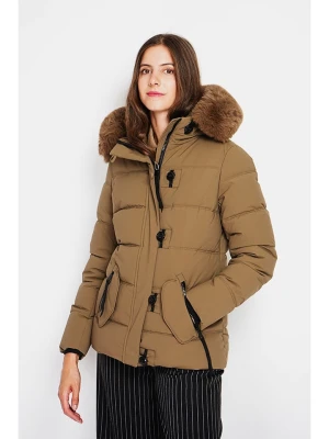 ASSUILI Kurtka pikowana w kolorze jasnobrązowym rozmiar: 36