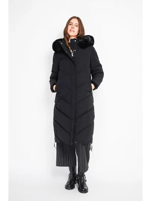 ASSUILI Płaszcz pikowany w kolorze czarnym rozmiar: 34